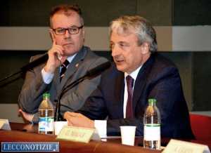 Il sindaco Virginio Brivio e Giuseppe Pasini