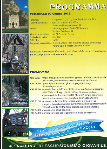 gel escursione giovanile