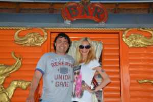 Il direttore del circo, Elio Anselmi insieme a Sabrina Saccomanni