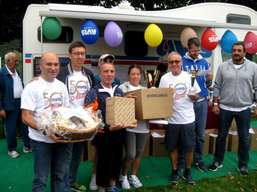 La squadra dell'Avis di Calolziocorte premiata per il cinquantesimo anno di fondazione
