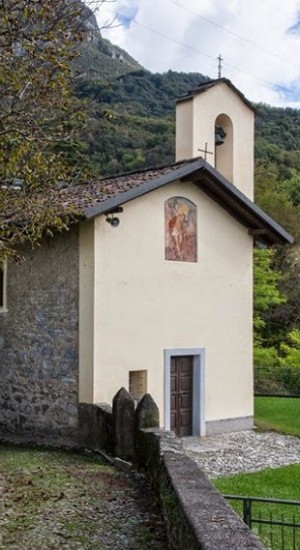 L'antico Oratorio di San Michele arcangelo, a Sornico di Lierna.