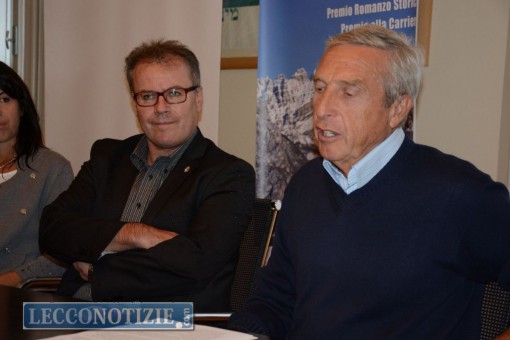 Eugenio ilani con il sindaco Virginio Brivio