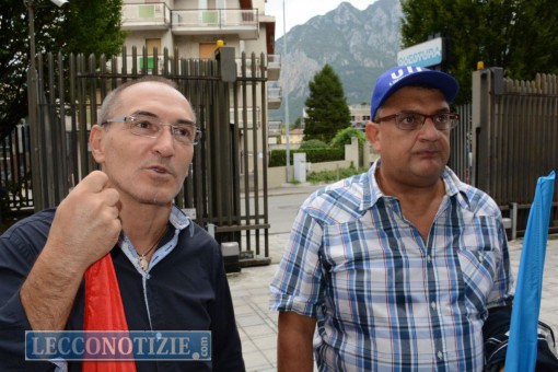 Paleari e Maurizio Bonetta, segretari di FP Cgil e Uil PA