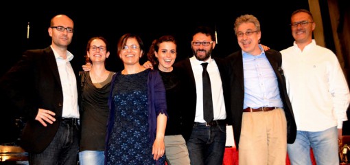 Un gruppo di docenti della Scuola di musica "San Lorenzo" di Mandello.