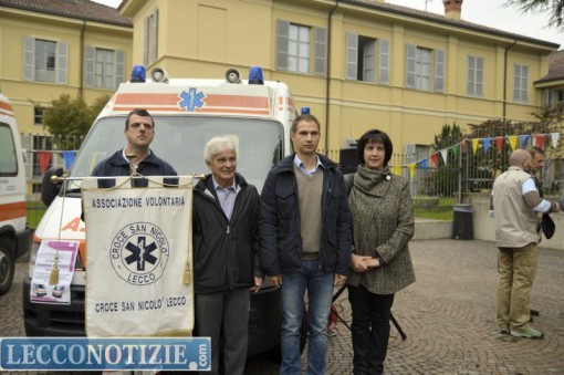 Da sinistra Massimo Rusconi, Armando Crippa, il dr. Maxim, Livoni Maria Pia