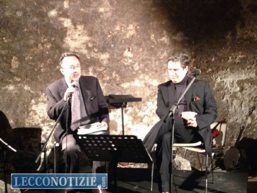 Mauro Rossetto sul palco insieme a Giacomo Mojoli