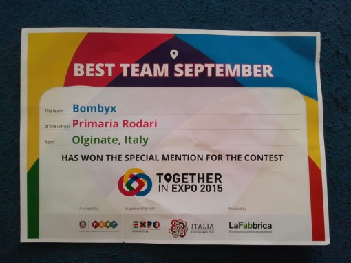 attestato premiazione