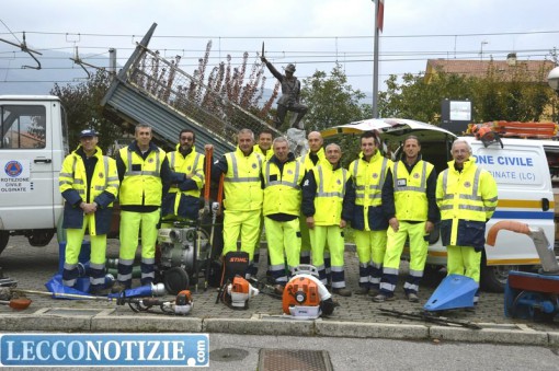 La Protezione civile di Olginate