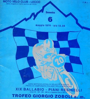 La locandina dell'edizione 1979 della mitica corsa motociclistica.