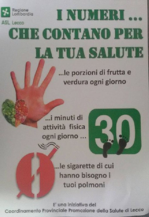 Il poster "I numeri che contano per la tua salute"