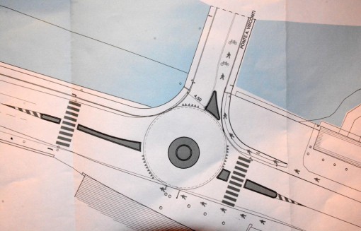 La rotondina di fronte al Ponte Vecchio