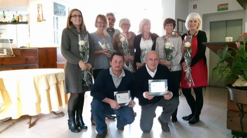 La premiazione al pranzo sociale di domenica