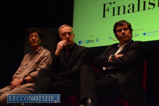 I tre finalisti Massimo Zamboni,  Antonio Scurati e Leonardo Colombati