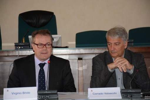 Il sindaco Brivio, l'assessore Valsecchi