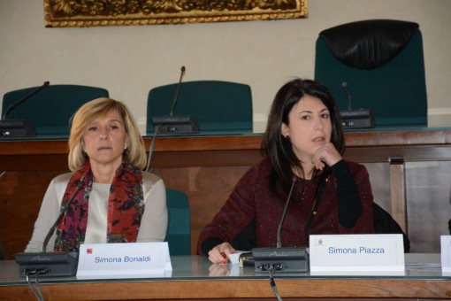 Simona Bonaldi (Gruppo Bonaldi) e l'assessore Simona Piazza