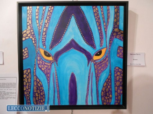 una delle opere pittoriche esposte