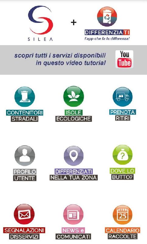 L'interfaccia dell'applicazione