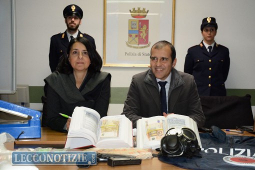 Il questore Gabriella Ioppolo e il capo della Squadra Mobile Marco Cadeddu