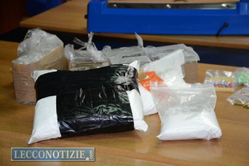 La droga sequestrata dagli agenti