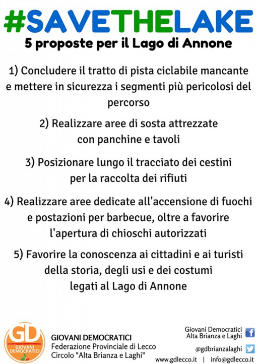 savethelake proposte