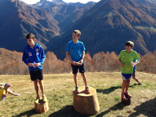 Il podio dei giovanissimi