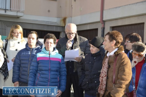 Al centro Giuseppe Preda presidente del Gruppo Amici Lecco