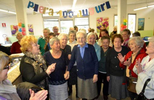 Piera Zucchi festeggiata venerdì 4 dicembre al centro diurno di Mandello.