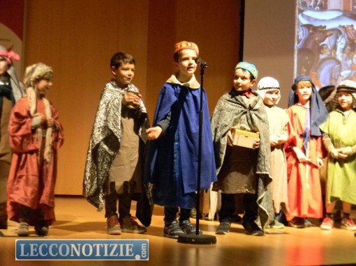 Una scena della recita alla Camera di Commercio