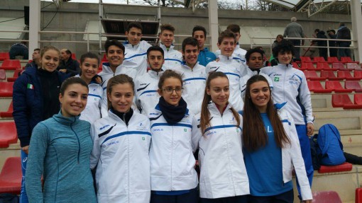 Il gruppo di atleti ad Elgoibar