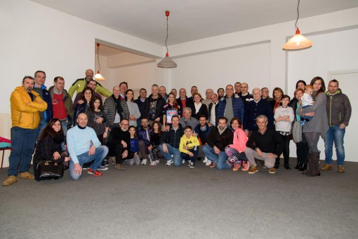 Foto di gruppo per i presenti alla serata