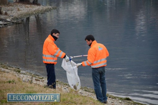 pescate disoccupati puliscono rive lago (8)