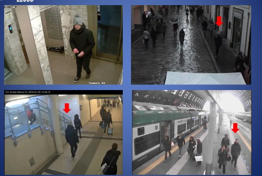 Gli spostamenti del giovane in città e in stazione a Lecco e milano