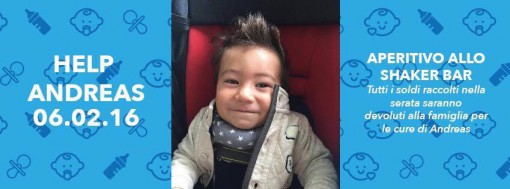 La locandina dell'aperitivo solidale in programma sabato prossimo