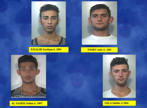 rapine giovani arrestati