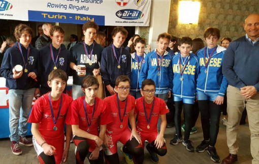 Il "quattro di coppia" Allievi C maschile