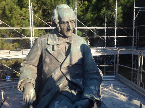 restauro statua manzoni (3)