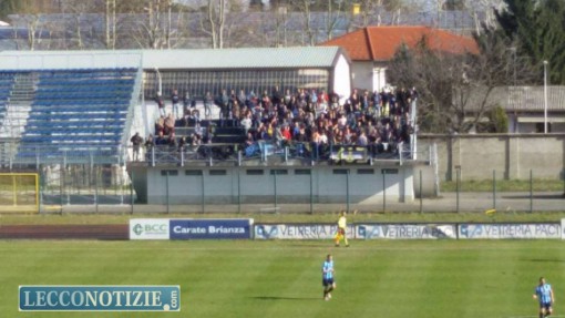 I tifosi del Lecco a Seregno