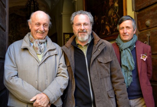 Da sinistra Paolo Pejrone, l'assessore Paolo Ferrara ed Enrico Cappelletti.