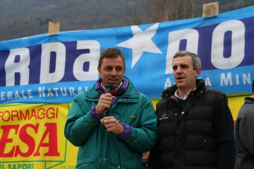 Riccardo Benedetti, presidente del Csi, e Gianni Selva responsabile sez atletica