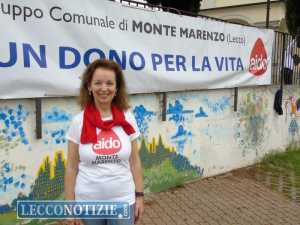 La prsidentessa di AIDO Monte Marenzo, Maria Cristina Rondalli