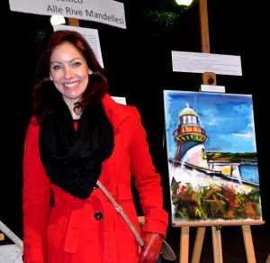 L'artista irlandese Clarissa Beattie.