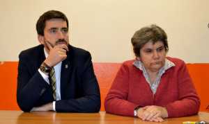 Riccardo Fasoli e Cristina Bartesaghi, sindaci di Mandello e Abbadia Lariana.